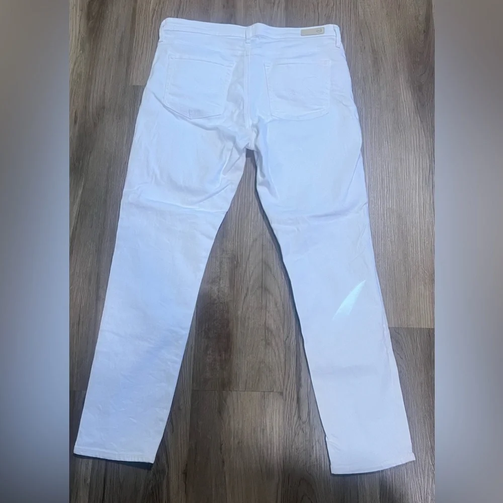 Women's Adriano Goldschmied White Prima Ankle Cigarette Leg Jeans